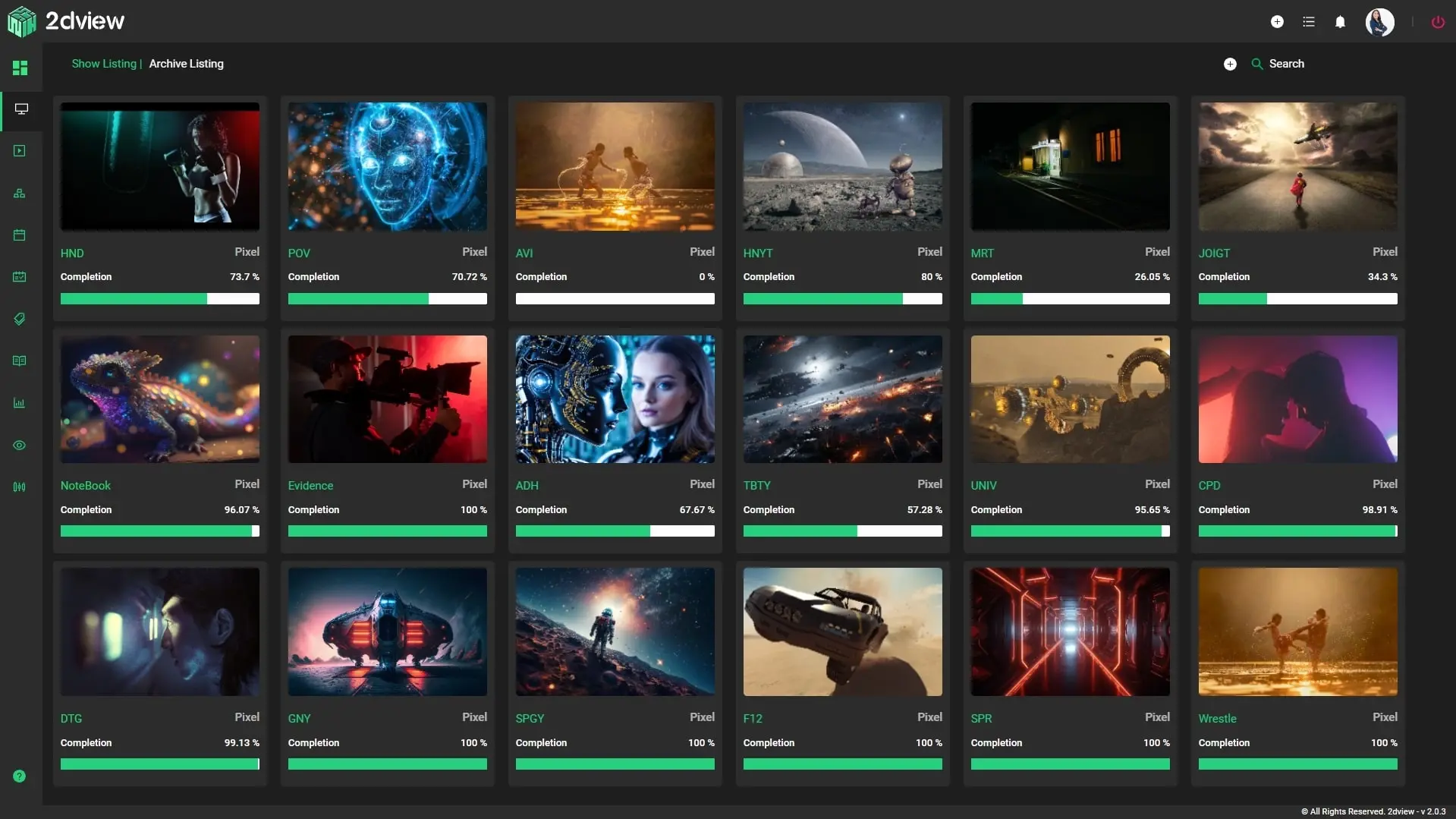 Asset management dashboard