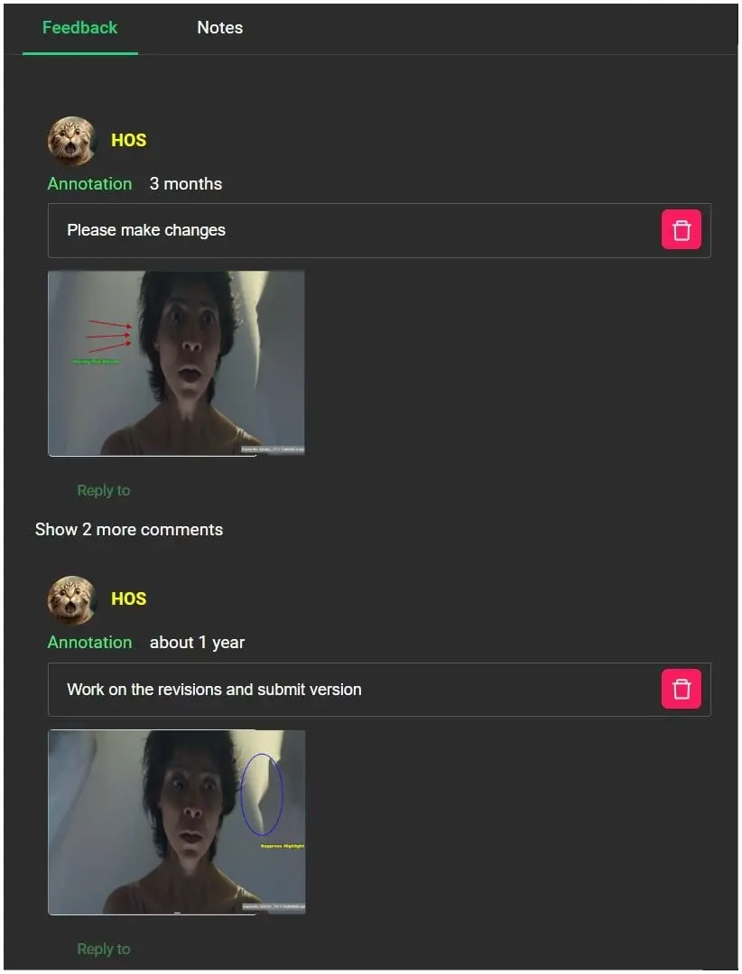 Sub Review Interface